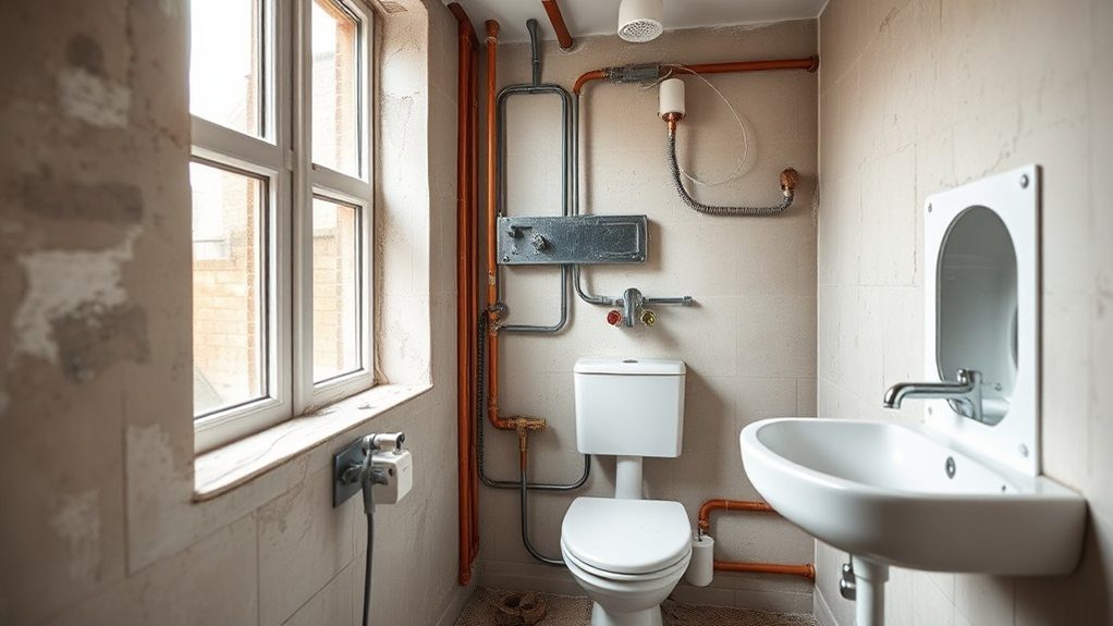 Bathroom Plumbing and Electrics in Fulham